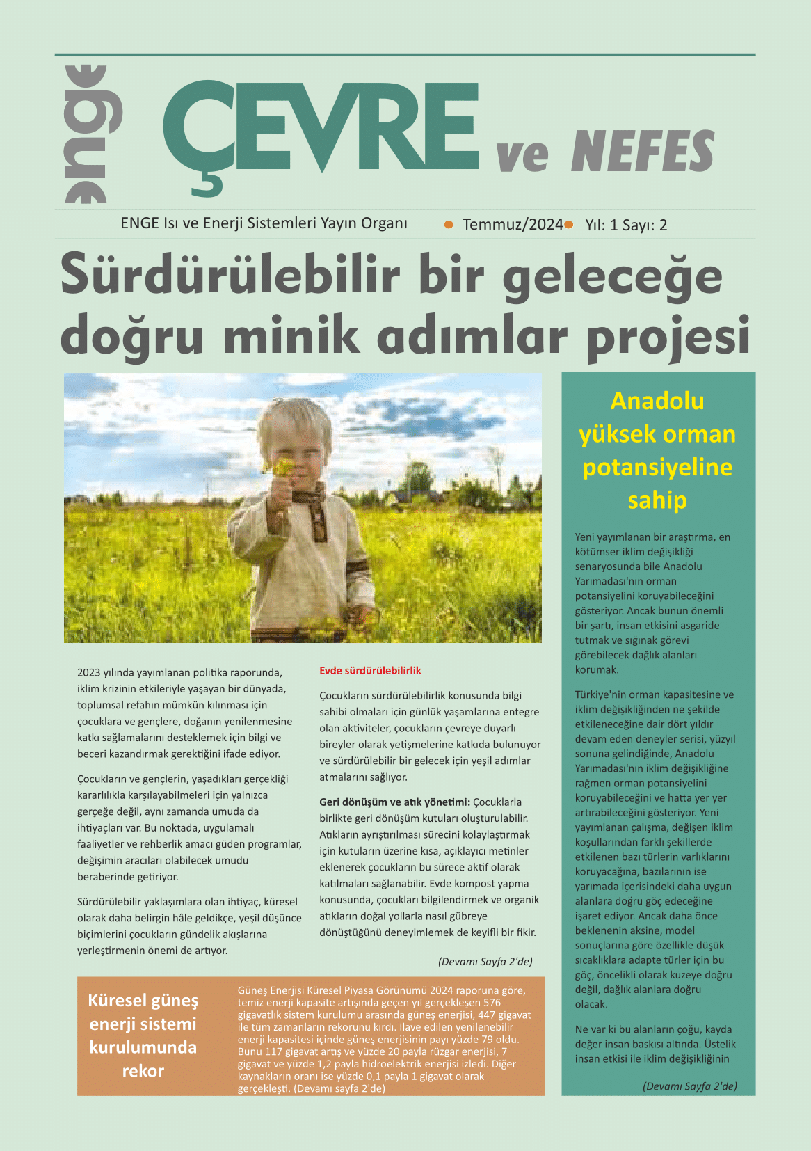 Enge Enerji E-Bülten Sayı:2