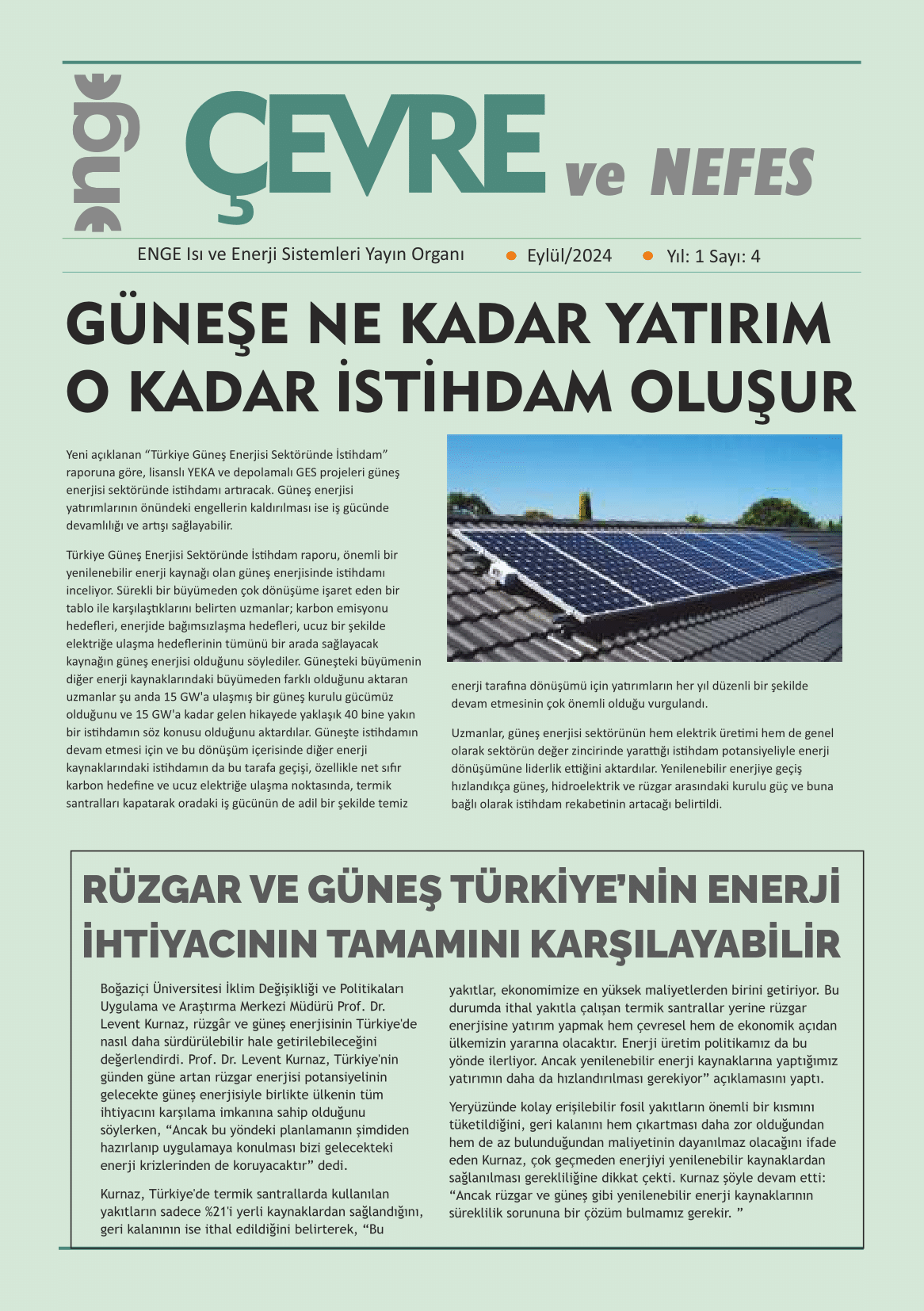 Enge Enerji E-Bülten Sayı:4